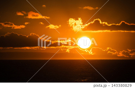 beautiful sunset over sea beautiful sunset over sea 143380829