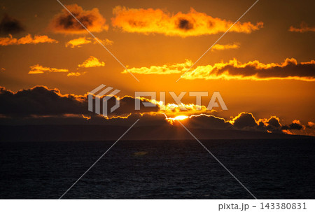 sunset over sea sunset over sea 143380831