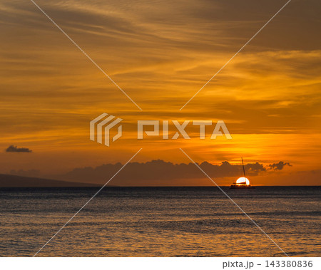 sunset over sea sunset over sea 143380836