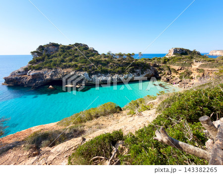 Beach of Calo des Moro, Mallorca Beach of Calo des Moro, Mallorca 143382265