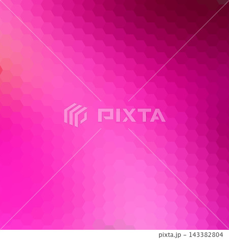 Bright pink vector background of hexagons, abstract geometric gradient for modern design. EPS 10 143382804