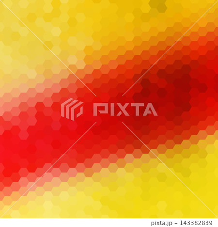 Abstract geometric background with a diagonal gradient from bright yellow to rich red colors with a hexagonal pattern. EPS 10 Abstract geometric background with a diagonal gradient from bright yellow to rich red colors with a hexagonal pattern. EPS 10 143382839