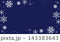 シンプルな雪もようのフレーム型サムネイル素材 143383643