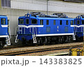 『石灰石』貨物列車の行き交う駅… 秩父鉄道【武川駅】に停車する『デキ500』電気機関車 143383825