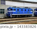 『石灰石』貨物列車の行き交う駅… 秩父鉄道【武川駅】に停車する『デキ500』電気機関車 143383826