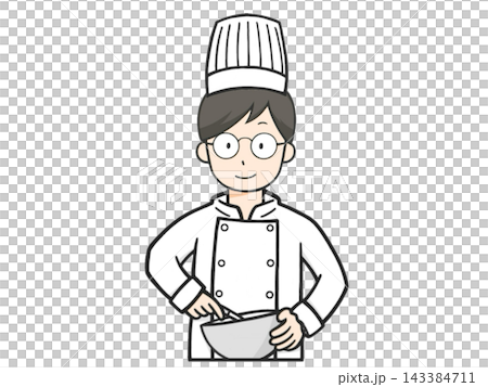 男性のコックさんのイラスト(シェフ) 男性のコックさんのイラスト(シェフ) 143384711