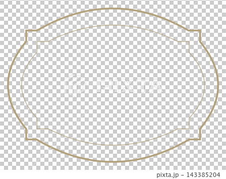 Gold beige double-line decorative frame, label-style decorative frame Gold beige double-line decorative frame, label-style decorative frame 143385204