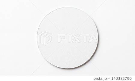 Single blank white circular coaster with minimalist tableware accessory interior material geometry centered isolated background lighting decoration protection composition collection Single blank white circular coaster with minimalist tableware accessory interior material geometry centered isolated background lighting decoration protection composition collection 143385790