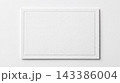 Clean white rectangular textured paper card with decorative embossed border textured embossed stationery invitation template rectangle minimalist paperwork material background correspondenc 143386004