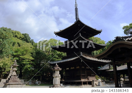 石手寺の三重塔 石手寺の三重塔 143386343