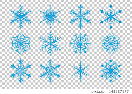 Set of snowflakes Set of snowflakes 143387177
