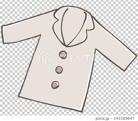 Illustration of a gray coat Illustration of a gray coat 143389647
