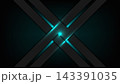 futuristic digital vector design sleek dark gray metallic geometric stripes crossing in x shape with blue turquoise neon glowing lights, modern tech backgrounds 143391035