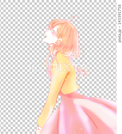 A woman laughing and crying in autumn. A woman laughing and crying in autumn. 143391758