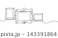 Frames Wall Art set Vintage One Line Drawing Minimalist Illustration 143391864
