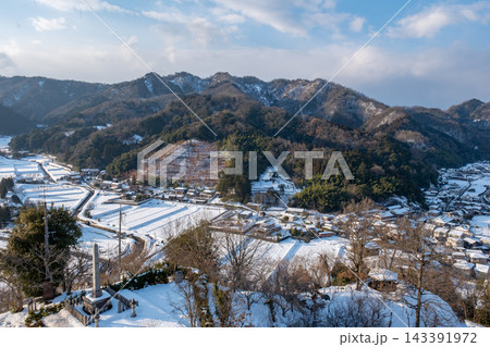 河原城展望台からの北西方向の眺め 鳥取県鳥取市河原町 河原城展望台からの北西方向の眺め 鳥取県鳥取市河原町 143391972