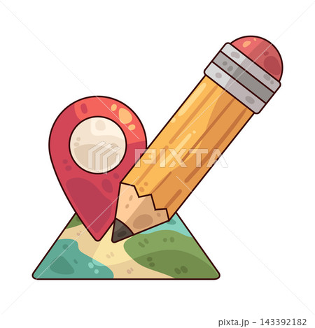 Illustration of Edit Location Illustration of Edit Location 143392182