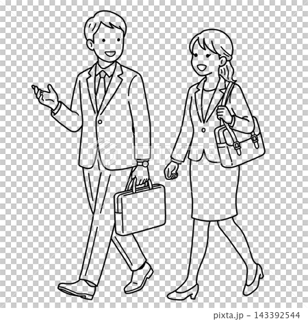 外回りをする男女M 143392544