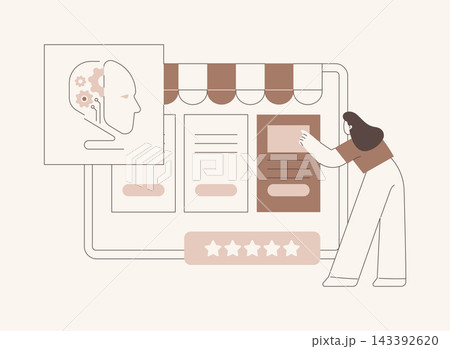 AI-Driven Personalized Product Suggestions abstract concept vector illustration. AI-Driven Personalized Product Suggestions abstract concept vector illustration. 143392620