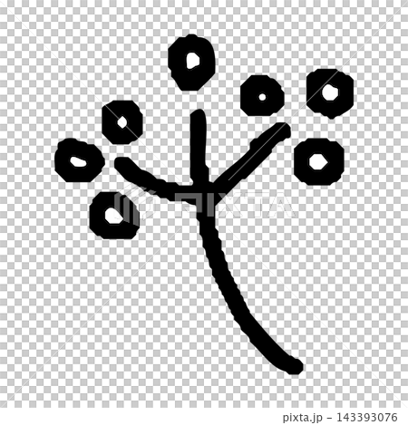 A simple, hand-drawn illustration of nuts and twigs. A simple, hand-drawn illustration of nuts and twigs. 143393076