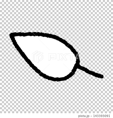 A simple illustration of a single leaf. A simple illustration of a single leaf. 143393091