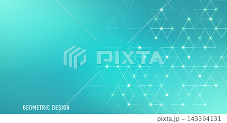 Abstract vector background with a geometric pattern of triangle shapes. Graphic design element  143394131