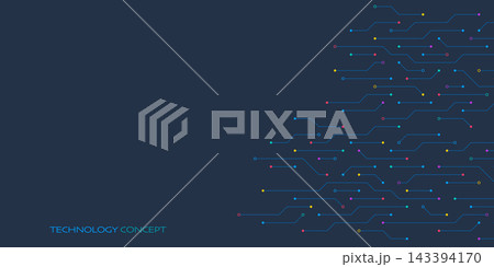 Circuit board texture with communication technology concept. Creative vector illustration Circuit board texture with communication technology concept. Creative vector illustration 143394170