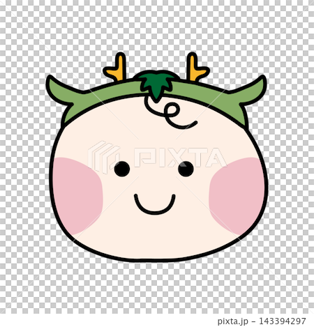 辰の帽子をかぶった赤ちゃん 辰の帽子をかぶった赤ちゃん 143394297