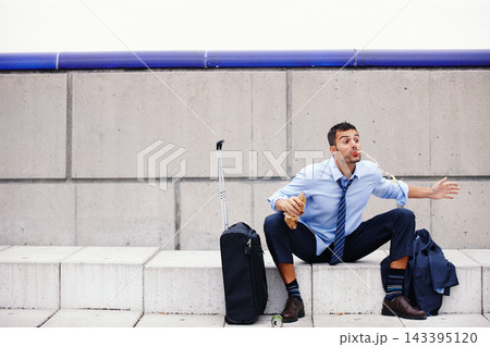 Drunk, man and stairs for outside with bottle, spit and vomit for alcoholism from job loss. Suitcase, travel and fired for addiction and finance job for male person, alcohol or drink for unemployment Drunk, man and stairs for outside with bottle, spit and vomit for alcoholism from job loss. Suitcase, travel and fired for addiction and finance job for male person, alcohol or drink for unemployment 143395120