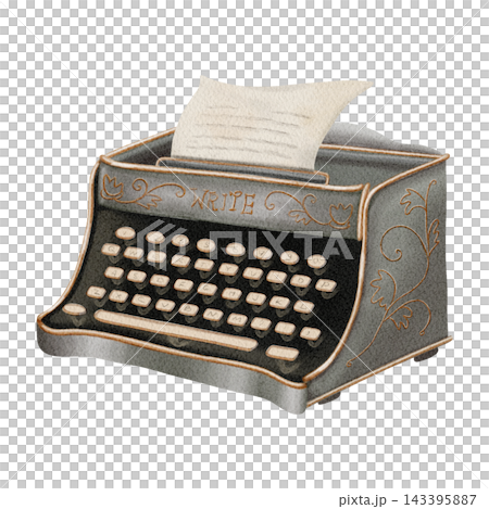 Hand Painted Watercolor Cozy Autumn Library with Vintage Typewriter Dark Academia Clipart PNG Hand Painted Watercolor Cozy Autumn Library with Vintage Typewriter Dark Academia Clipart PNG 143395887