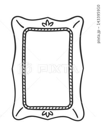 Frame Vintage Ornate Border Line Art 143395910