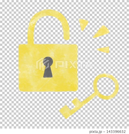 解除されたロックと鍵のアイコン 143396632