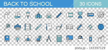 A set of LINE icons for the new school year and school life. Includes themes such as education, learning, studying, teachers, students, and school. A set of LINE icons for the new school year and school life. Includes themes such as education, learning, studying, teachers, students, and school. 143397129