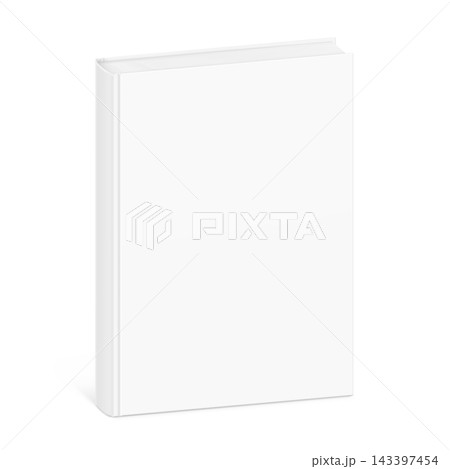 Blank hardcover book mockup for cover design, branding, presentation. 3D hight realistic vector illustration isolated on white background. Scalable and editable without lose quality. EPS10. Blank hardcover book mockup for cover design, branding, presentation. 3D hight realistic vector illustration isolated on white background. Scalable and editable without lose quality. EPS10. 143397454