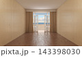 Empty Room With Open French Window Overlooking Sunny Beach 143398030