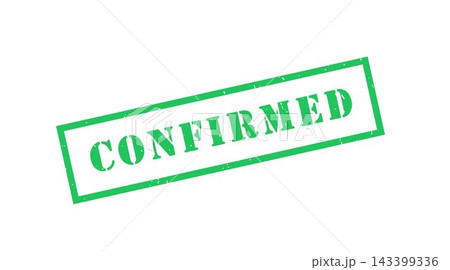 Green Confirmed Rubber Stamp Seal 143399336