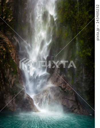 waterfall in tropical forest waterfall in tropical forest 143400232