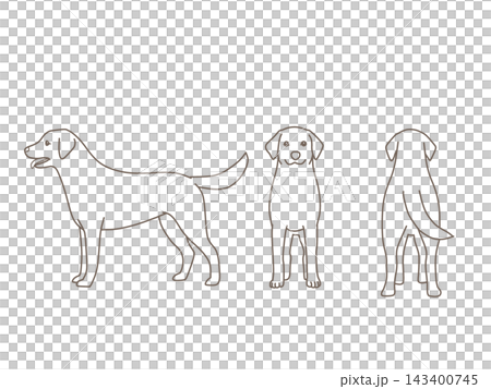 簡單的狗插畫 簡單的狗插畫 143400745