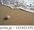 White bubble of Sea wave on the beach 143401395