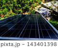 Solar Panel on Roof of fruit farmer's house in the forest 143401398