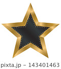 shining gold rating star with sparkles 143401463
