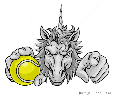Unicorn Horse Stallion Basketball Sports Mascot Unicorn Horse Stallion Basketball Sports Mascot 143402358