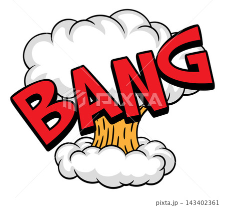 BANG Comic Book Pop Art Atomic Mushroom Cloud BANG Comic Book Pop Art Atomic Mushroom Cloud 143402361
