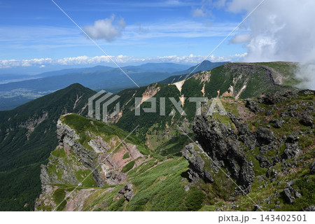 硫黄岳、横岳登山、八ヶ岳、長野県、山梨県 硫黄岳、横岳登山、八ヶ岳、長野県、山梨県 143402501
