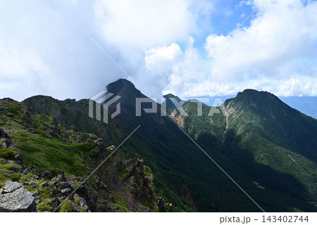 硫黄岳、横岳登山、八ヶ岳、長野県、山梨県 143402744
