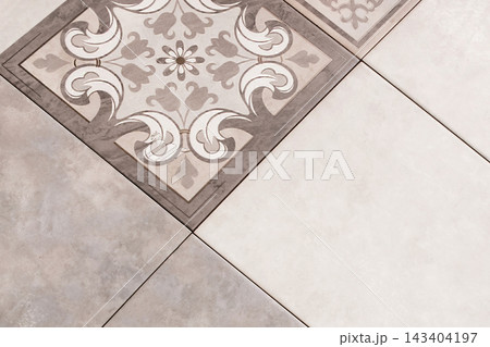 Ceramic tile texture abstract pattern interior design floor bathroom backdrop flooring toilet structure kitchen ornament background Ceramic tile texture abstract pattern interior design floor bathroom backdrop flooring toilet structure kitchen ornament background 143404197