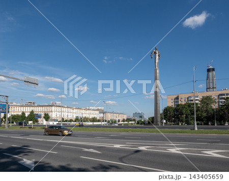 Moscow Russia August 10 2026 View of the Yuri Gagarin Monument on Gagarin Square in Moscow Moscow Russia August 10 2026 View of the Yuri Gagarin Monument on Gagarin Square in Moscow 143405659