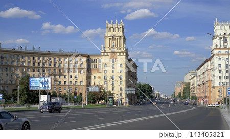 Moscow Russia August 10 2026 View of Leninsky Prospekt and Gagarin Square in Moscow Moscow Russia August 10 2026 View of Leninsky Prospekt and Gagarin Square in Moscow 143405821