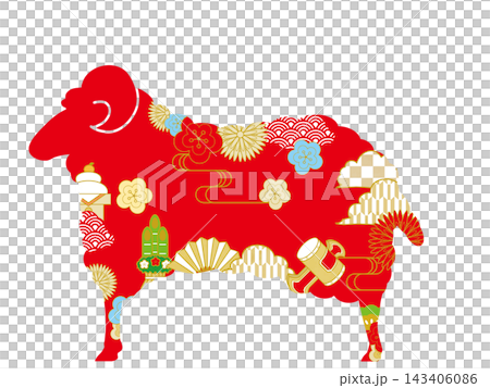 Year of the Sheep, Year of the Sheep, New Year's card, New Year's Day, Cute, Animal, Illustration, Zodiac sign, New Year's greeting, New Year's card material, Year of the Sheep, Year of the Sheep, New Year's card, New Year's Day, Cute, Animal, Illustration, Zodiac sign, New Year's greeting, New Year's card material, 143406086
