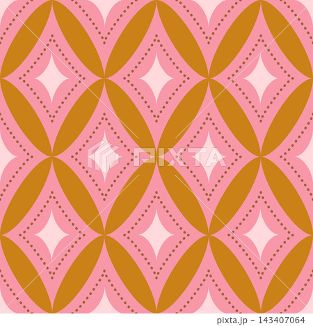 Vector seamless diamond pattern in retro circus style. Set of vintage harlequin seamless patterns. Vector seamless diamond pattern in retro circus style. Set of vintage harlequin seamless patterns. 143407064